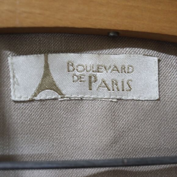 Boulevard De Paris Vintage Gray Pantsuit Medium Office Career Professional 10 - Picture 8 of 16
